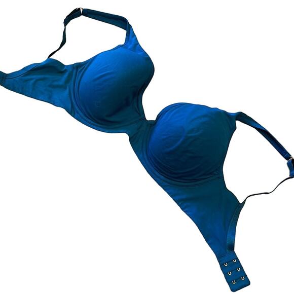 NWOT Third Love 24/7 Classic Uplift Plunge Deep Teal Bra Size 34F - Picture 2 of 8